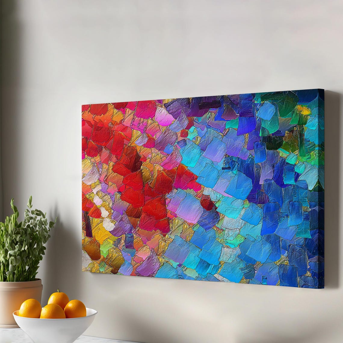 Heart Bite Decorative Canvas Wall Art Abstract Modern Decor Housewarming Gifts Print