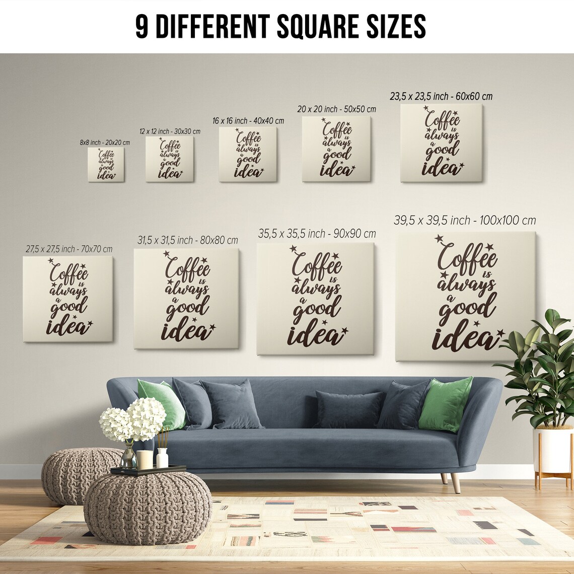 Coffee Always Good Idea, Kitchen Wall Art - Image 2