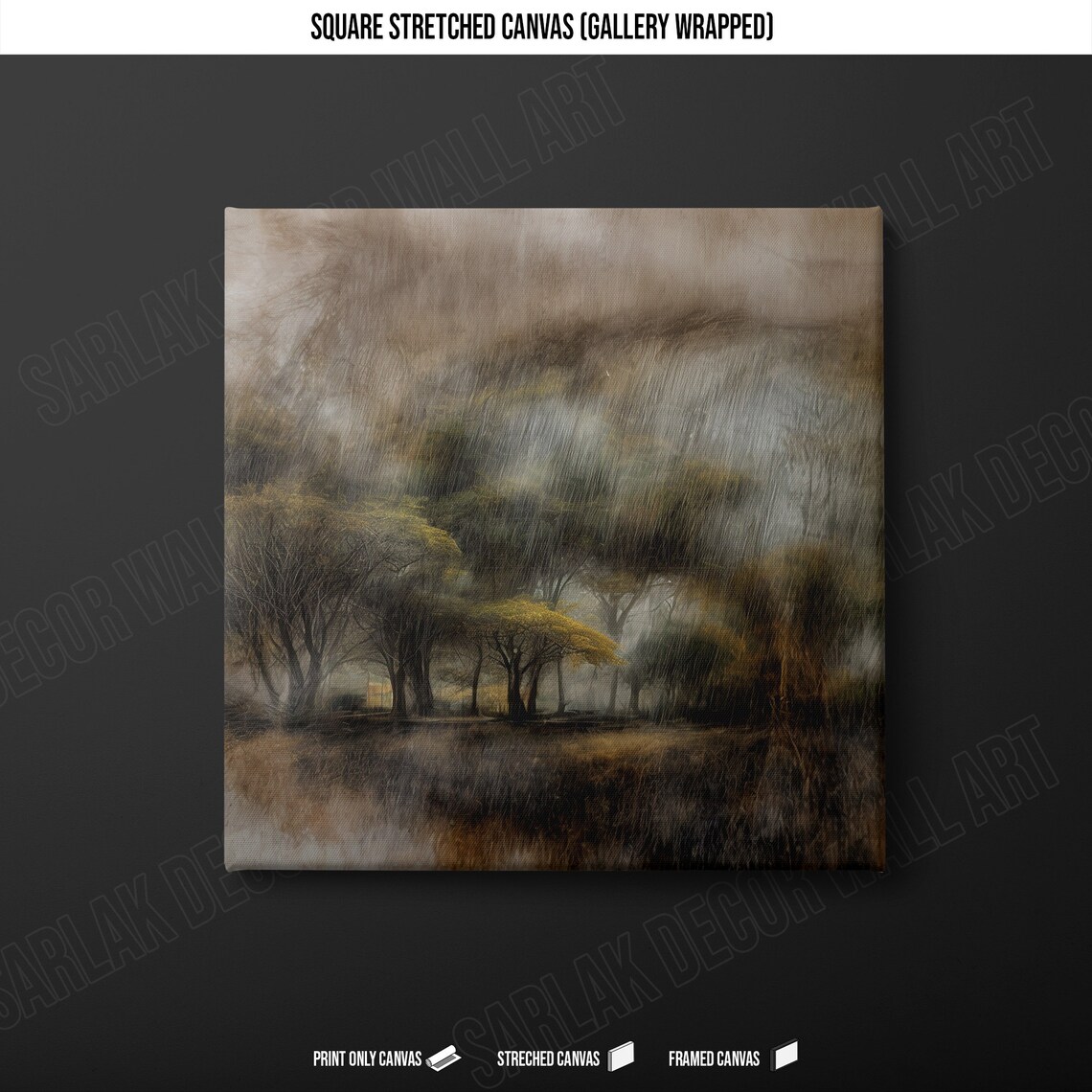 Modern Forest Themed Painting, Nature Landscape - Image 2