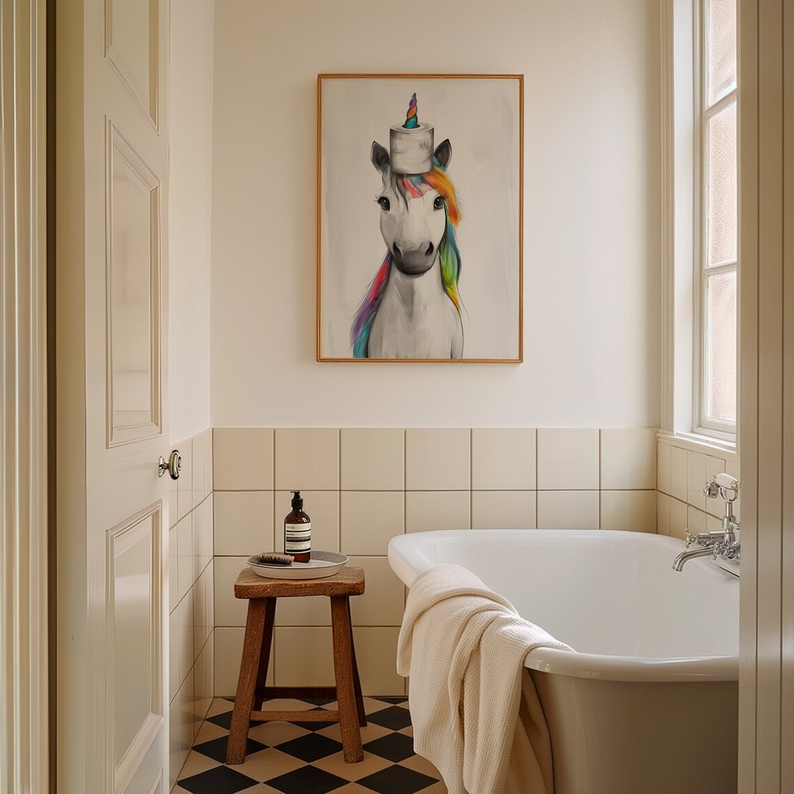 Unicorn Watercolor Art Print, Fairytale Decor - Image 3