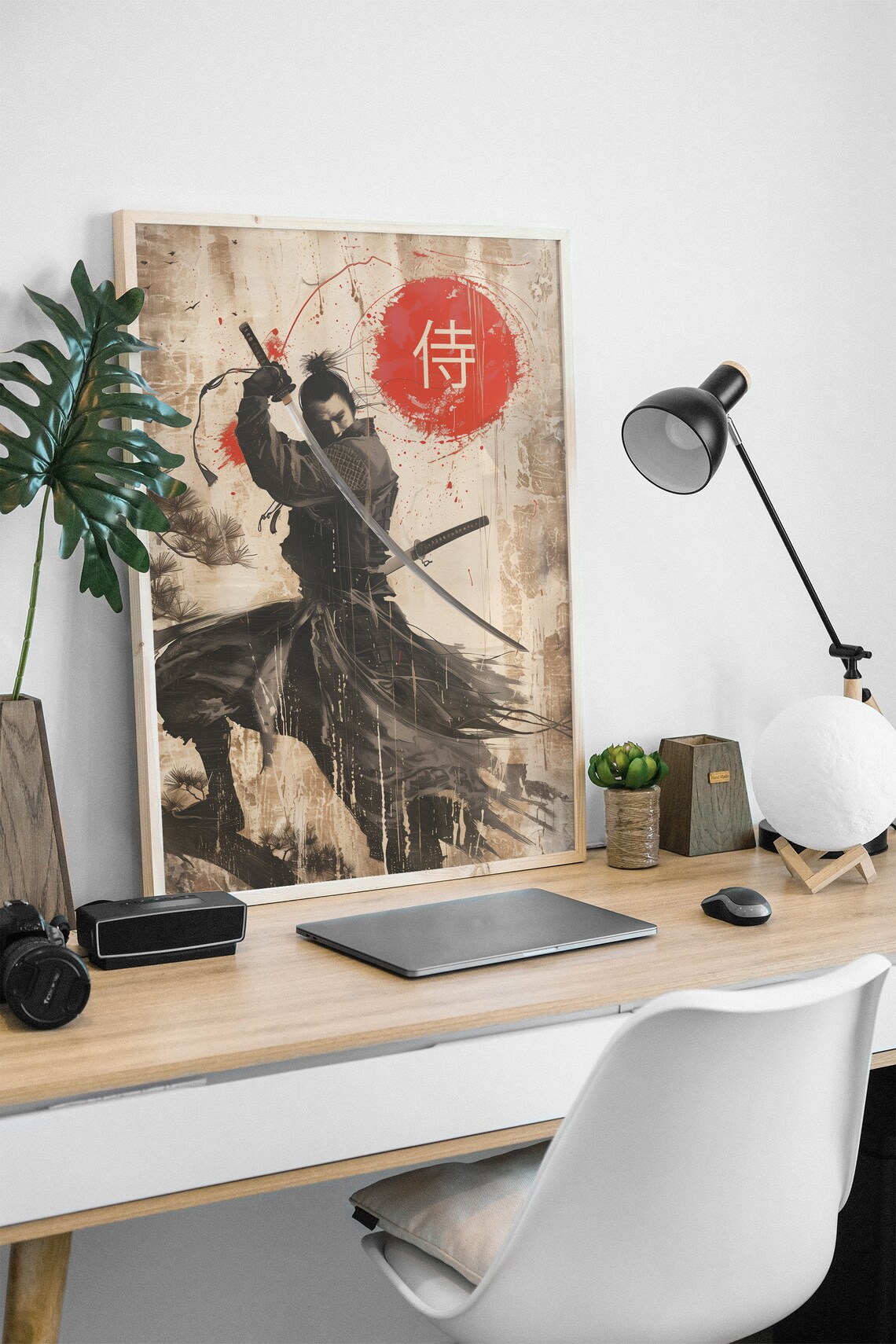Traditional Samurai Kanji Calligraphy Art Print - Image 2