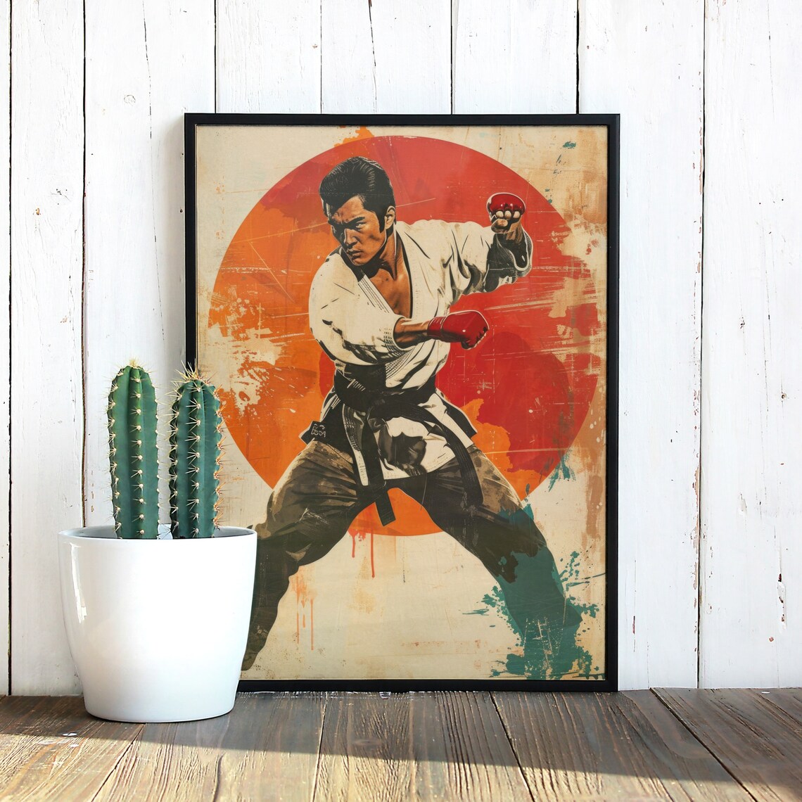 Retro Karate Poster, Vintage Martial Arts Print - Image 3