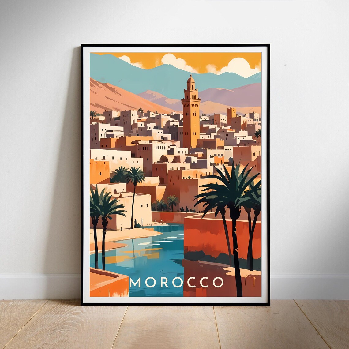 Morocco Travel Poster Printable Wall Art Instant Hanging Decor New Home Gift - Image 3