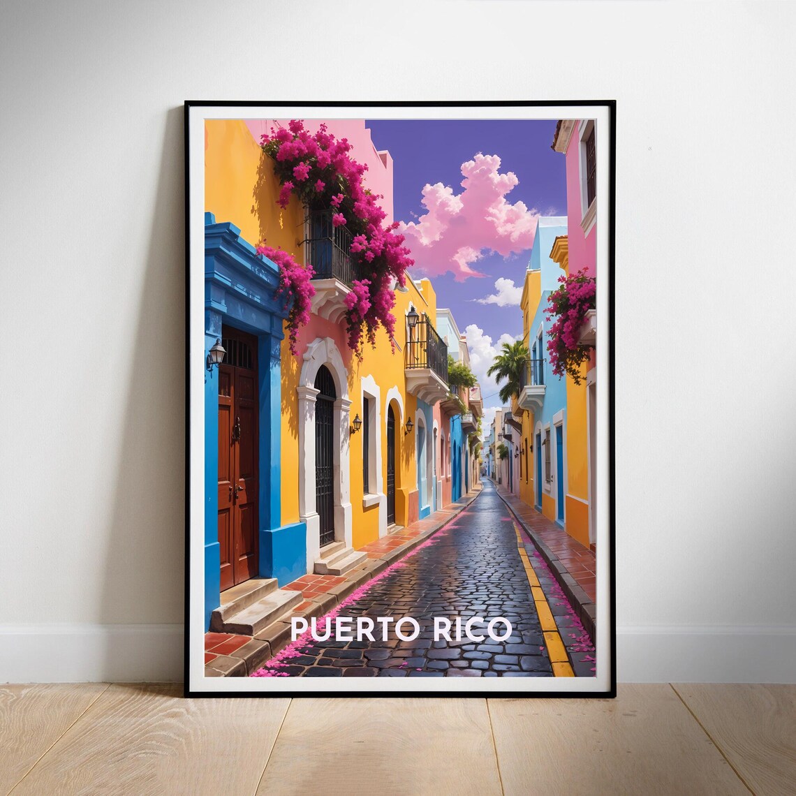 Puerto Rico Travel Poster, Latin America Art Print