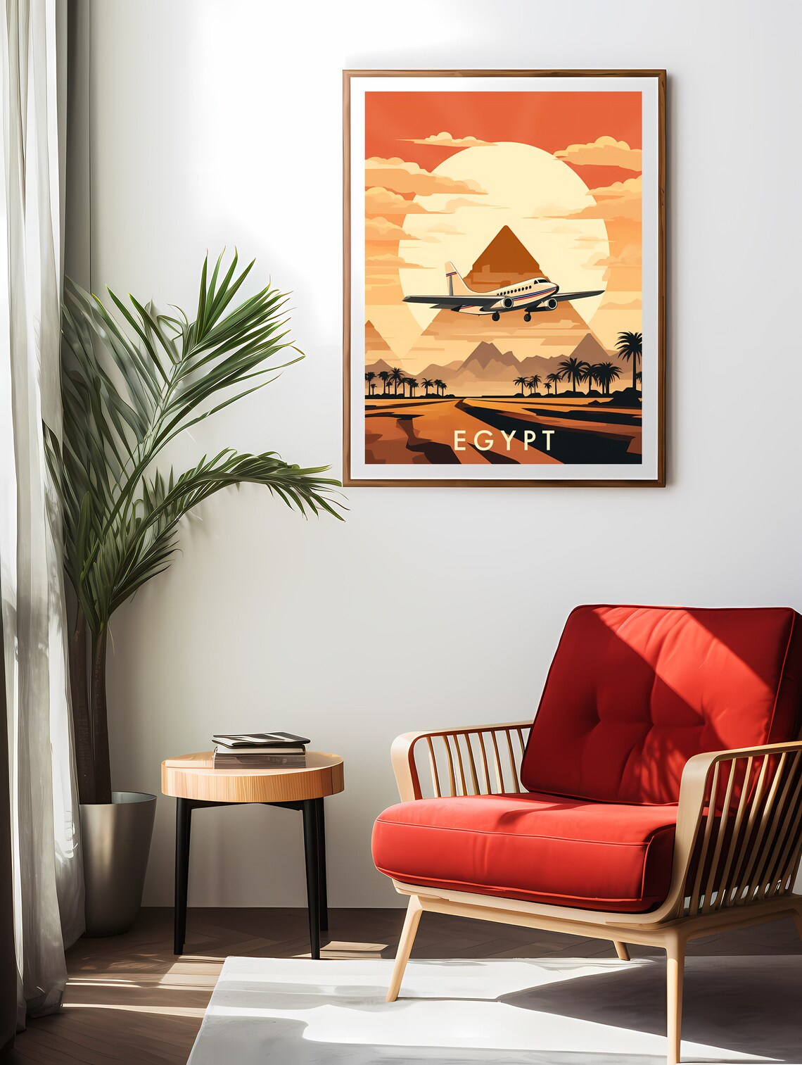 Egypt Travel Poster Print Retro Wall Art Instant - Image 2