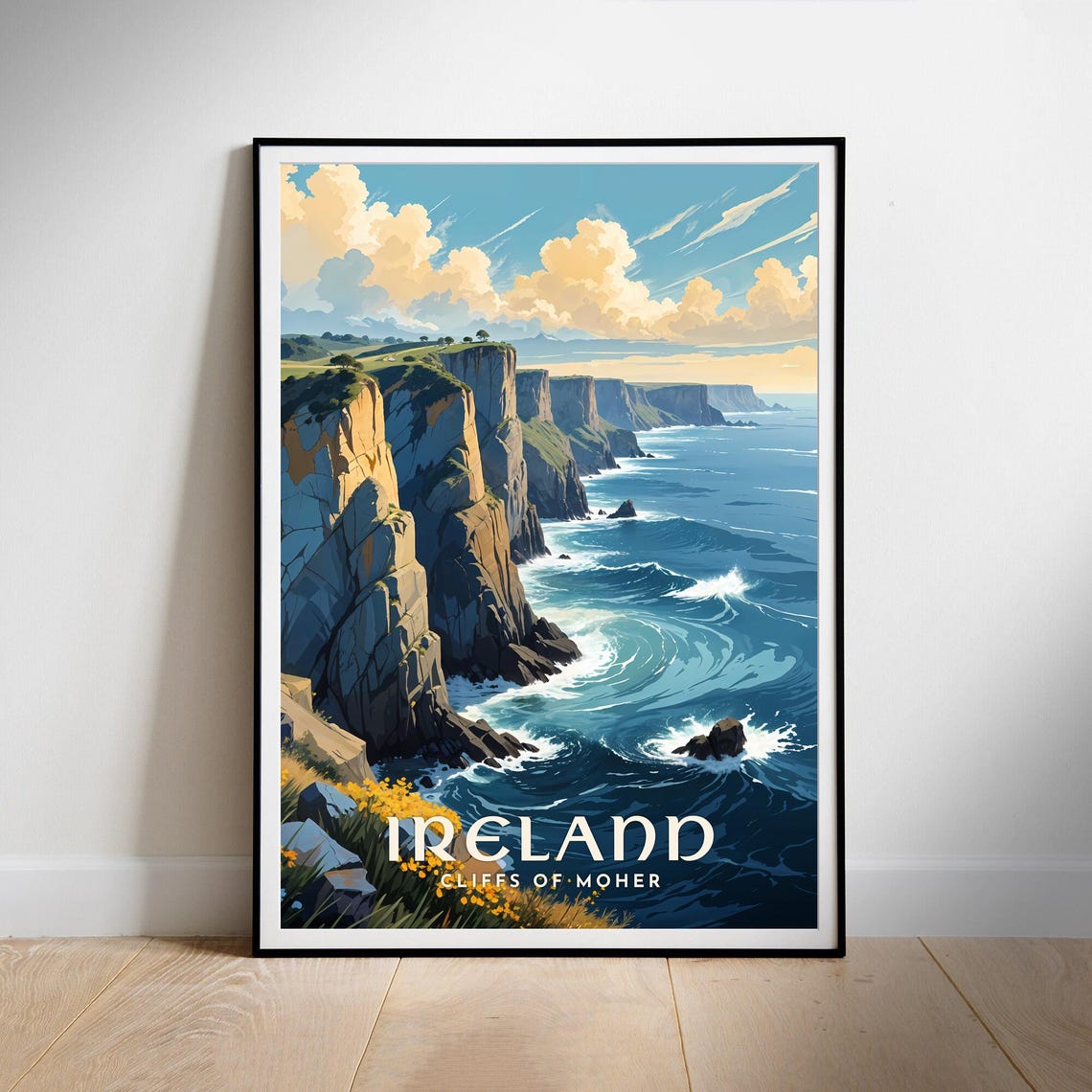 Ireland Cliffs of Moher Towering Sea Cliffs Coastal Travel Poster