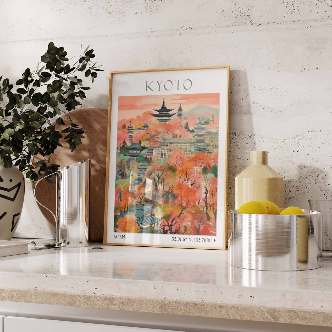 Kyoto Travel Print Kyoto Travel Poster Japan Wall Art Japanese Travel Decor Travel Gift Japanese Wall Art Kyoto Wall Art Asian Print - Image 3
