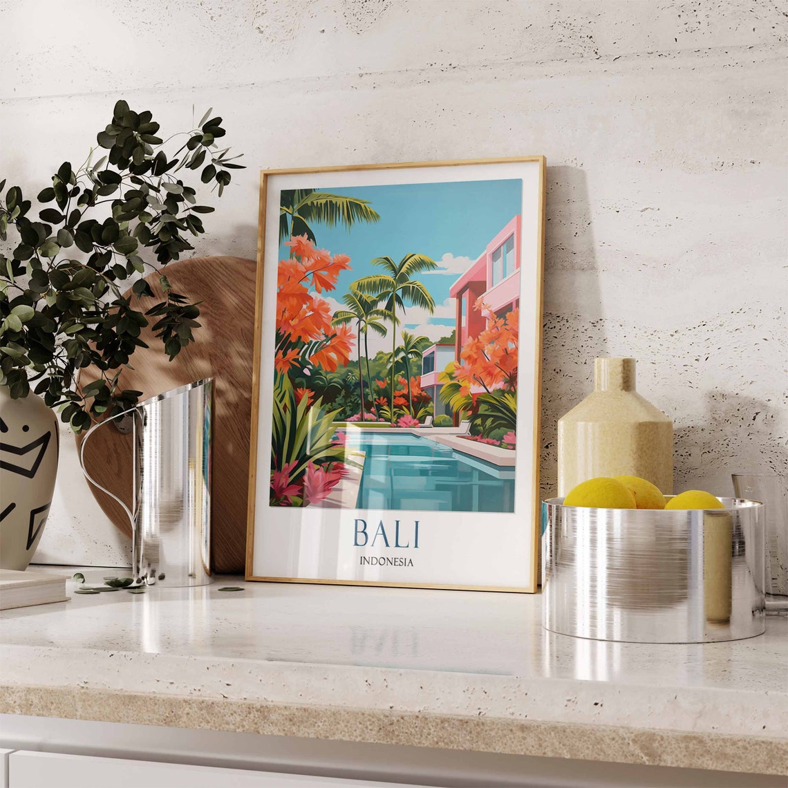 Bali Travel Print Bali Travel Poster Indonesia Wall Art Tropical Paradise Print Bali Beach Art Southeast Asia Travel Decor Travel Gift - Image 3
