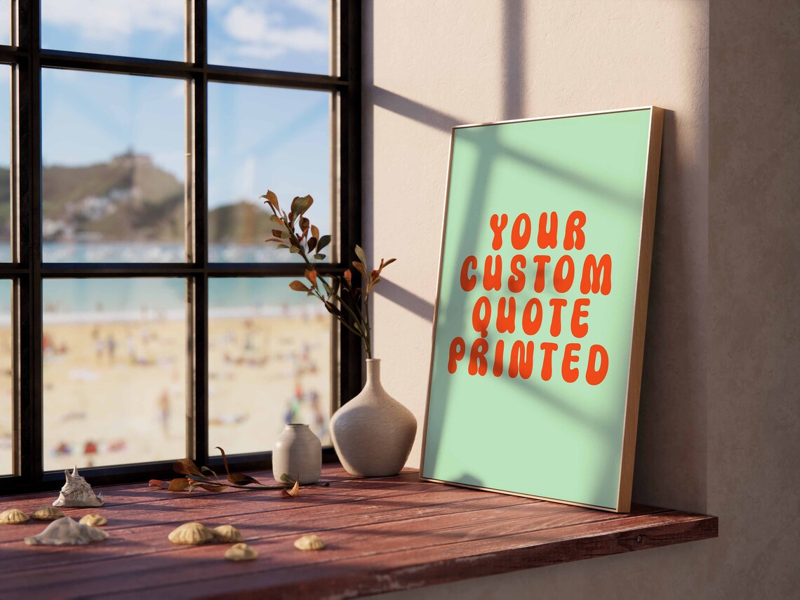 Custom Quote Typography Personalised Gift - Image 2