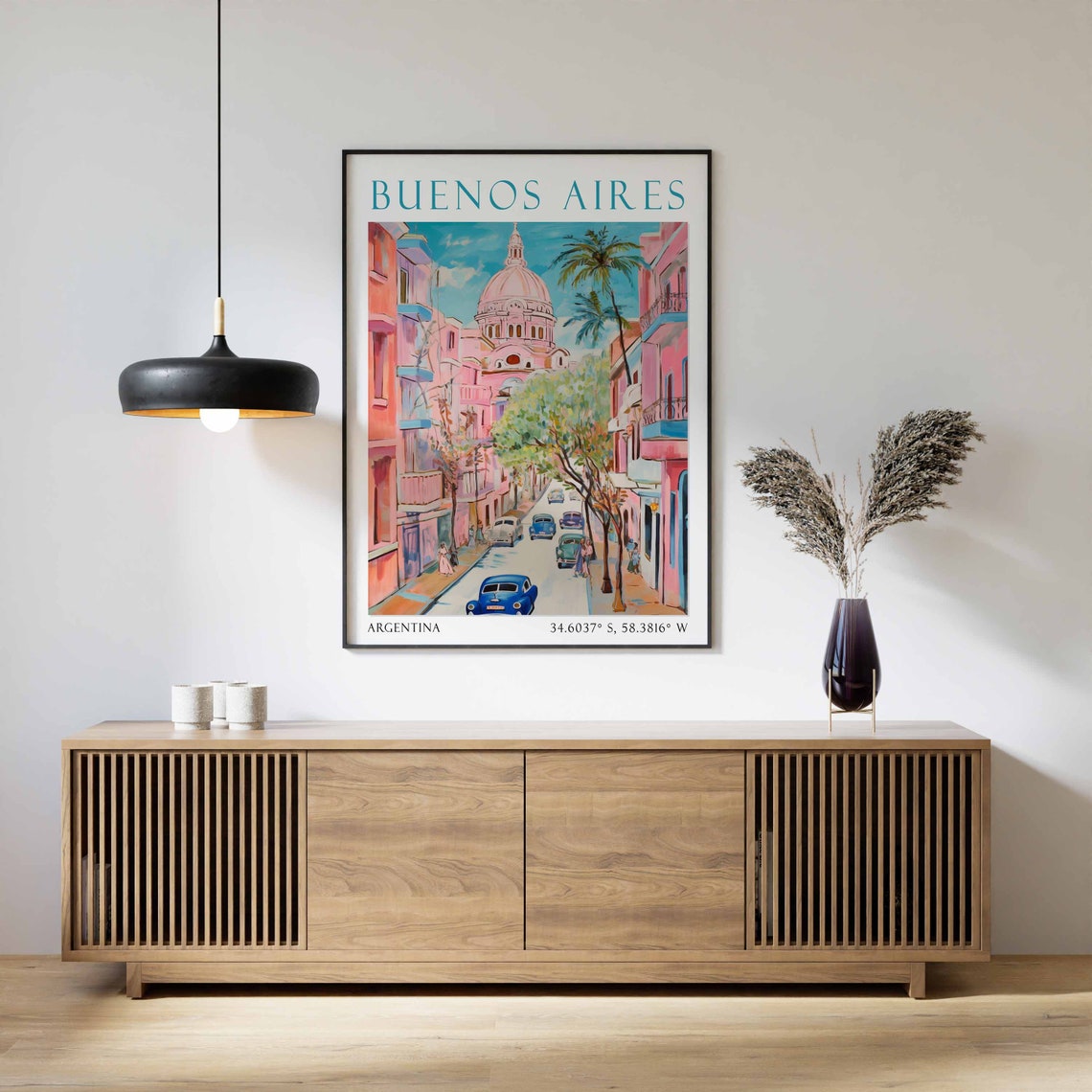 Buenos Aires Travel Poster Argentina Travel Print Argentina Travel Art Travel Poster Colourful Travel Decor Travel Gift - Image 2