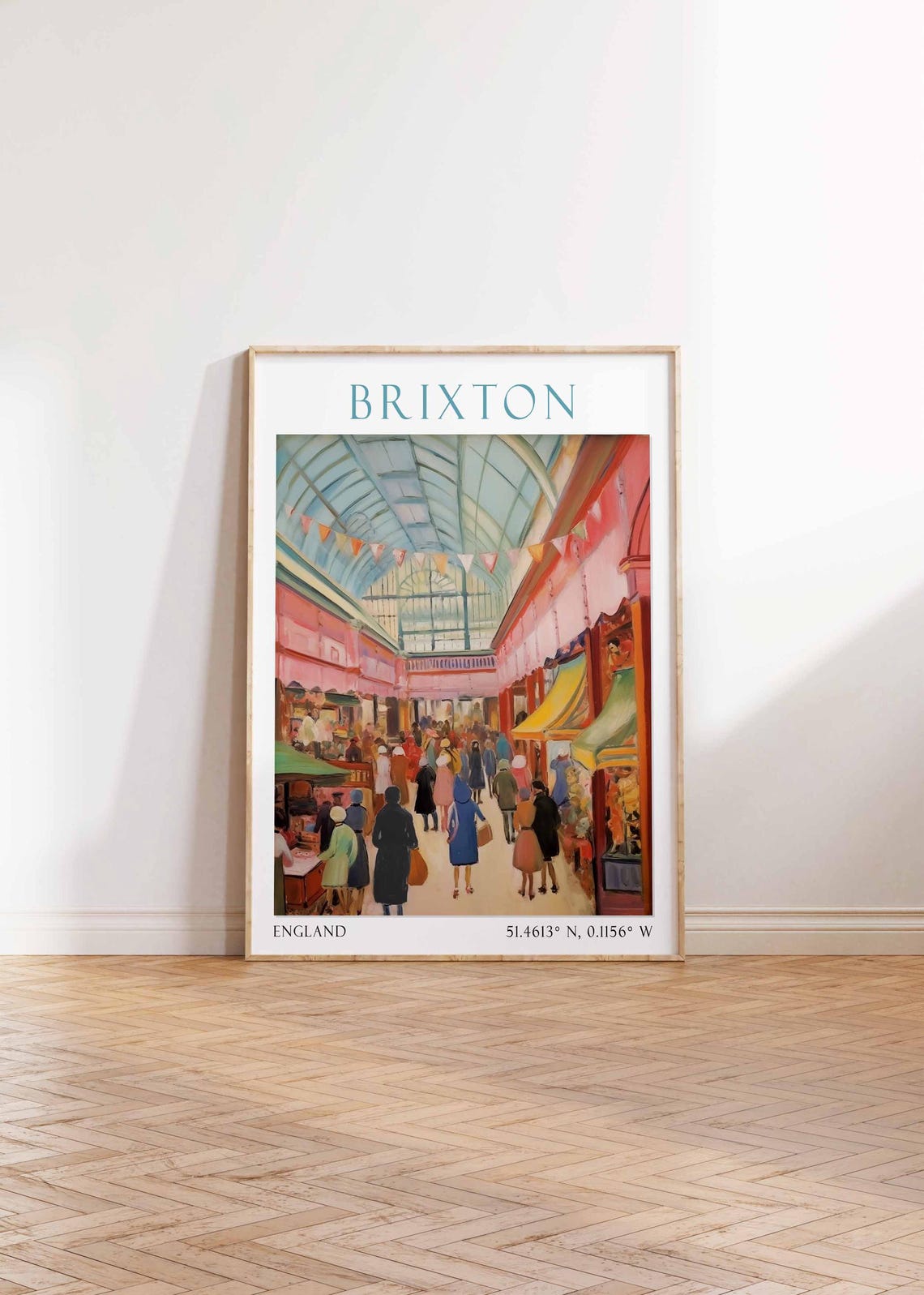 Brixton Market Poster London Print London Art London Poster London Travel Print Brixton Market Print Retro London Art - Image 4