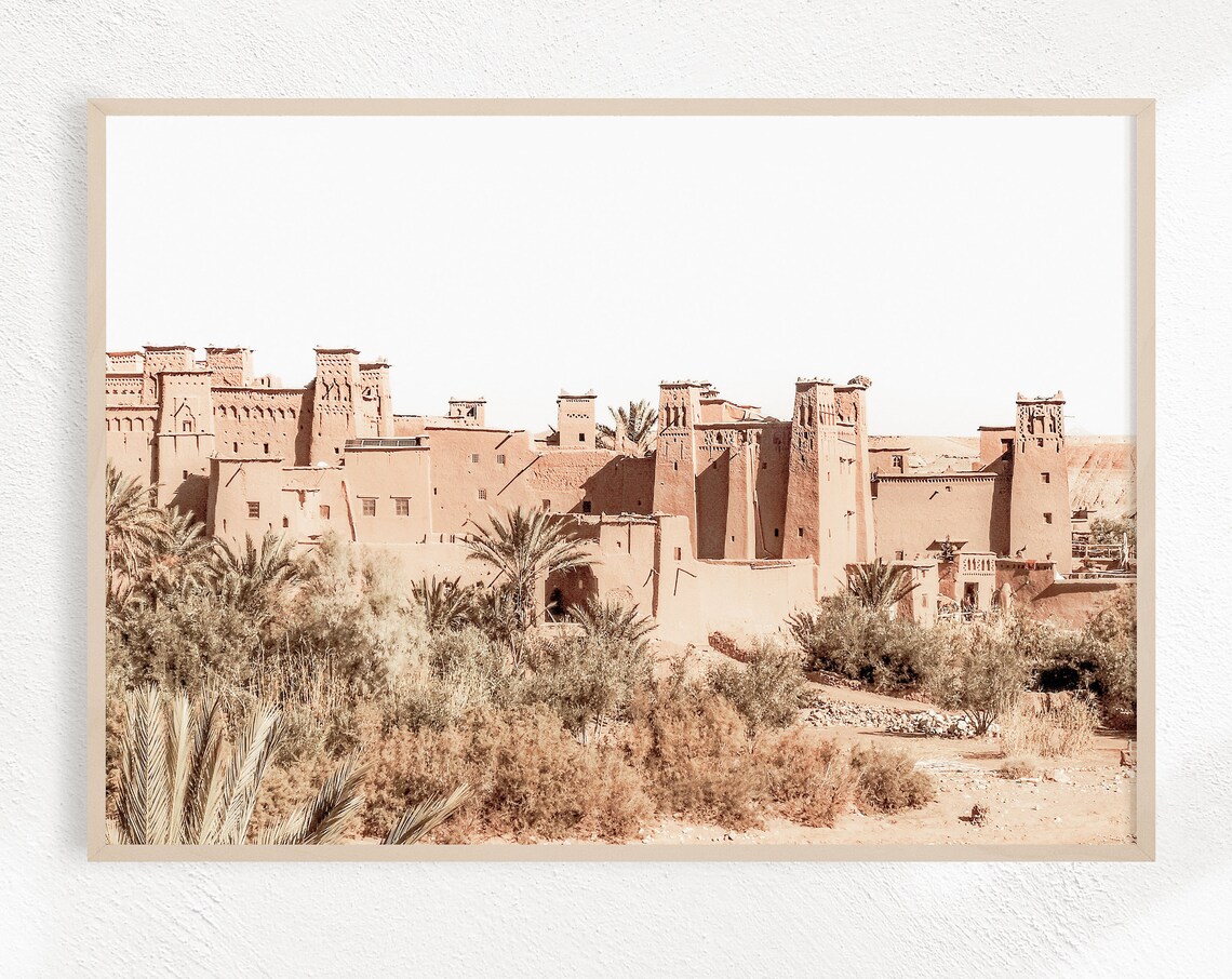 Desert Architecture Travel Poster, Boho Wall Art - Image 3