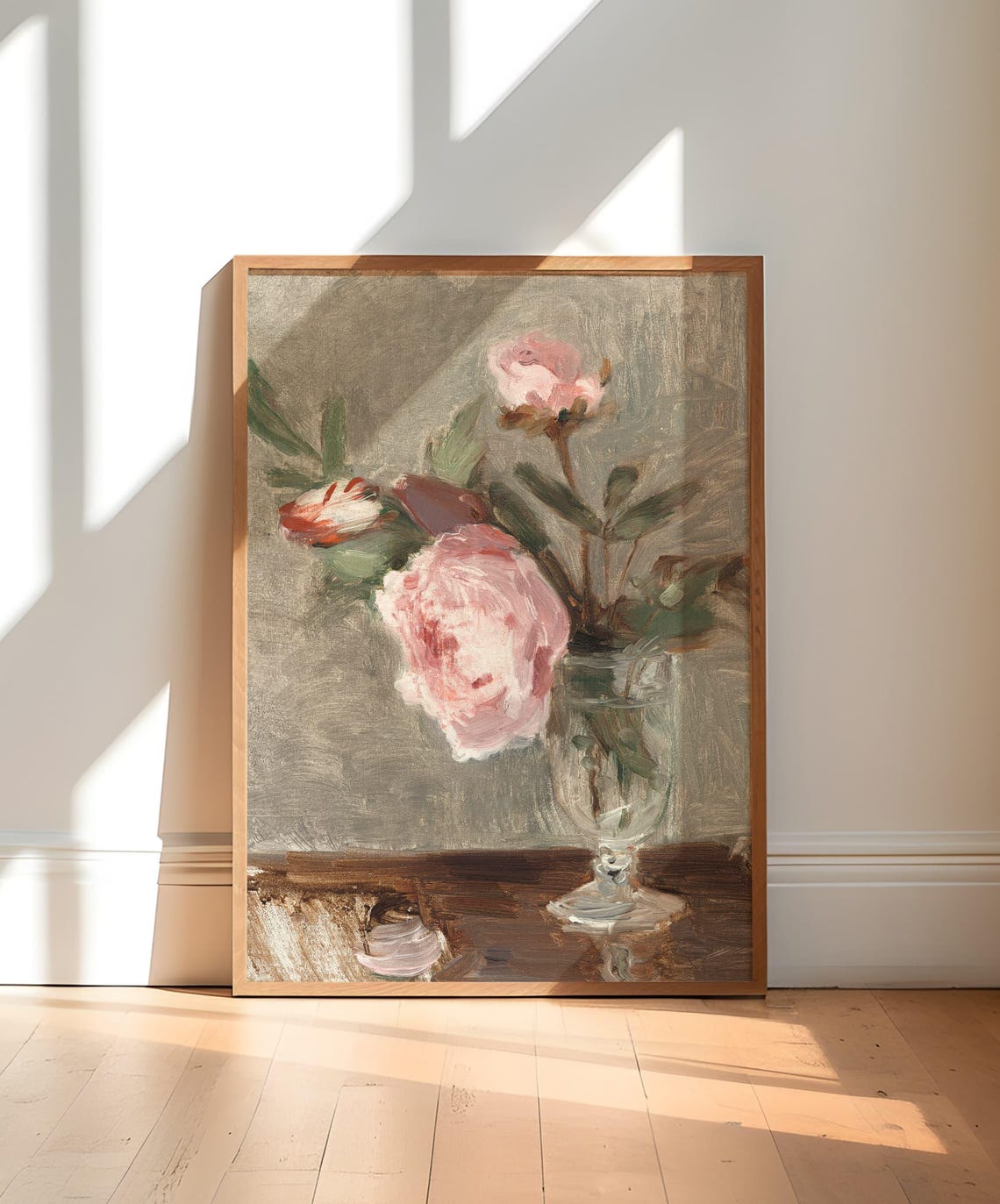 Antique Roses Painting Flowers Vintage Wall Art Rose Flower Abstract Floral Painting Vintage Floral Nursery Art Girl 110 - Image 2