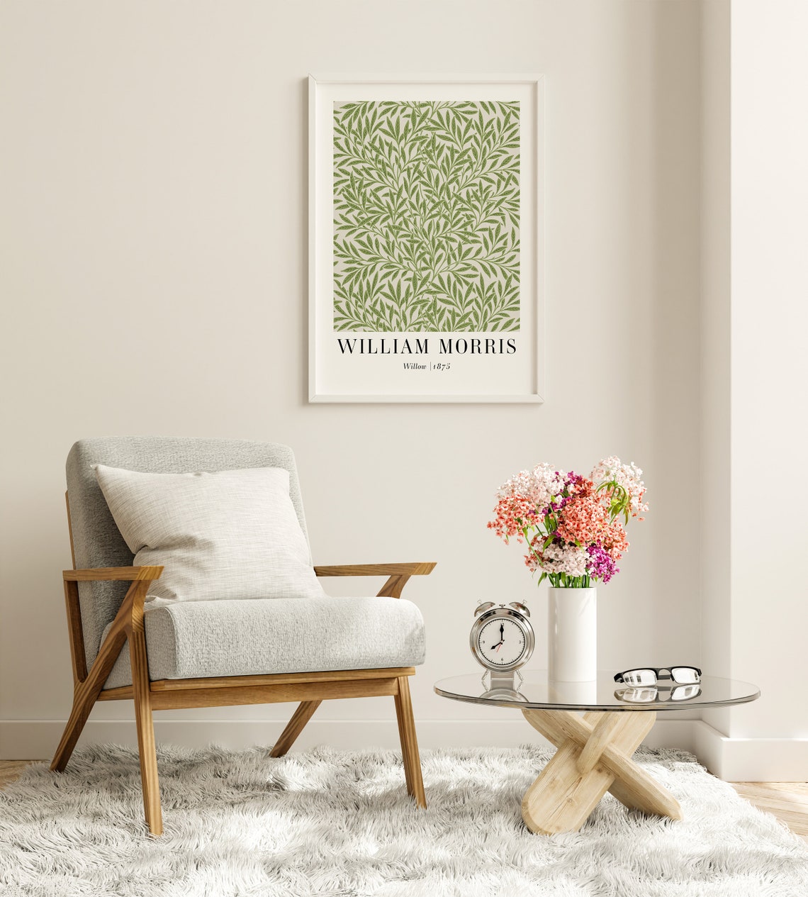 William Morris Willow 1875 Green Botanical Pattern Art Poster - Image 4