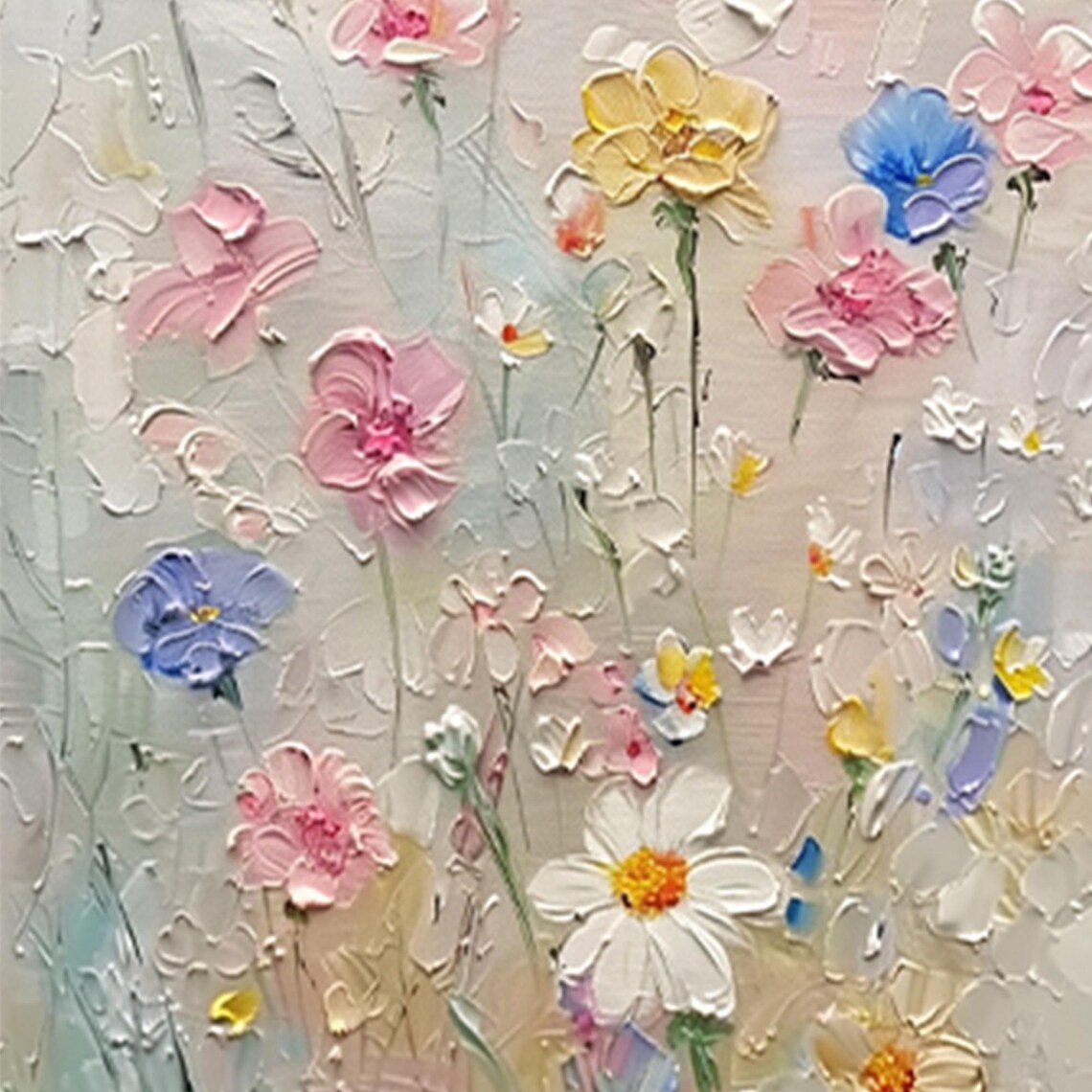 Colorful Flower Painting, Abstract Floral Art Print - Image 4