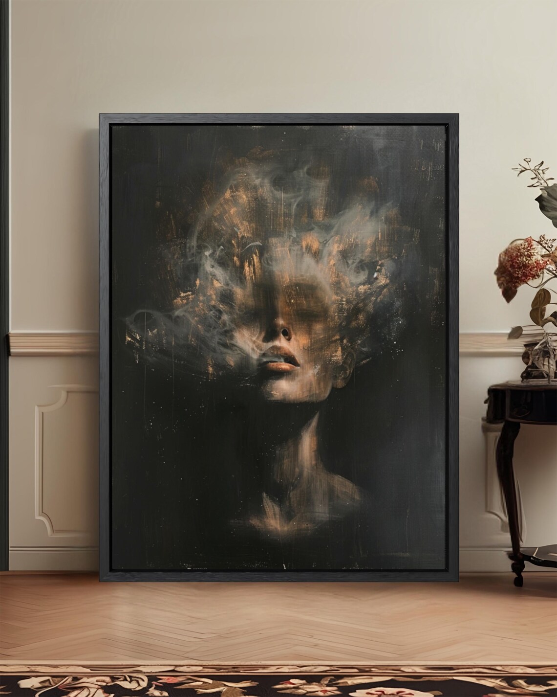 Moody Victorian Romantic Art Print, Dark Academia
