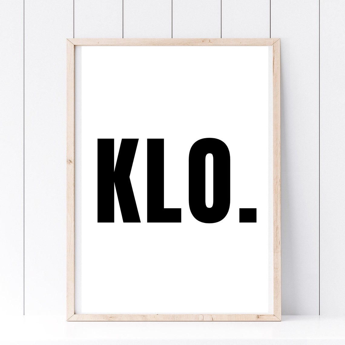 KLO Funny Bold German Typography Minimalist Bathroom Wall Art - Image 2