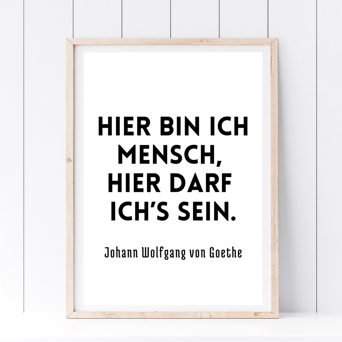 Goethe Quote Bold Black Typography Motivational Minimalist Poster - Image 2