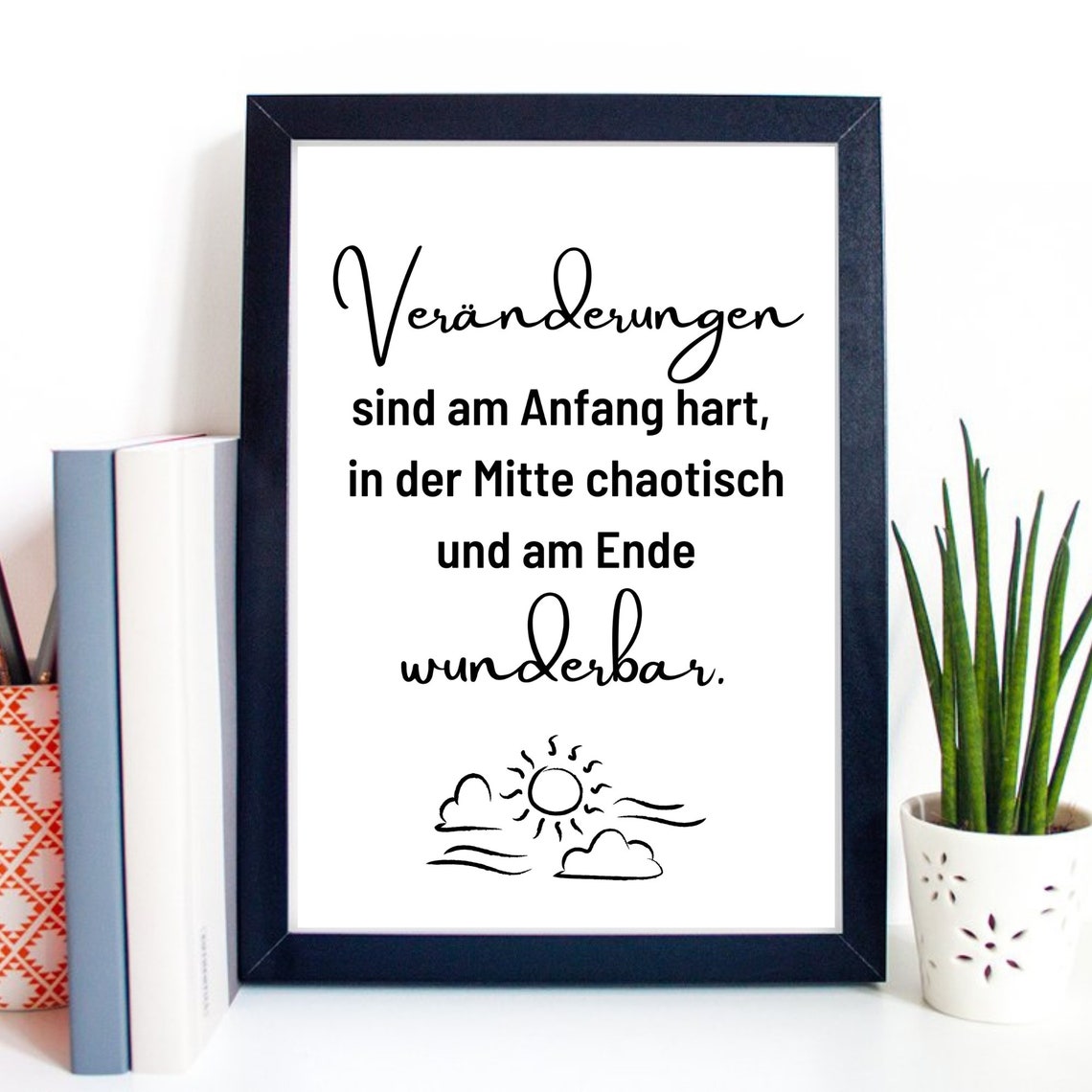 Changes Are Wonderful Motivation Poster