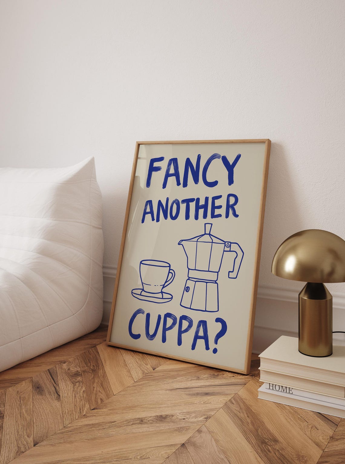 Fancy Another Cuppa Moka Pot Espresso Kitchen Quote Art Poster - Image 3