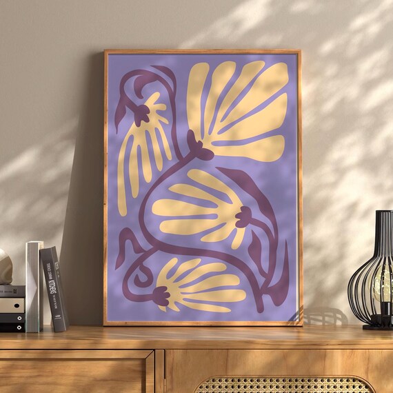 Henri Matisse Flower Boho Style Exhibition Poster Eclectic Prints Gallery Wall Art Retro Trendy Instant