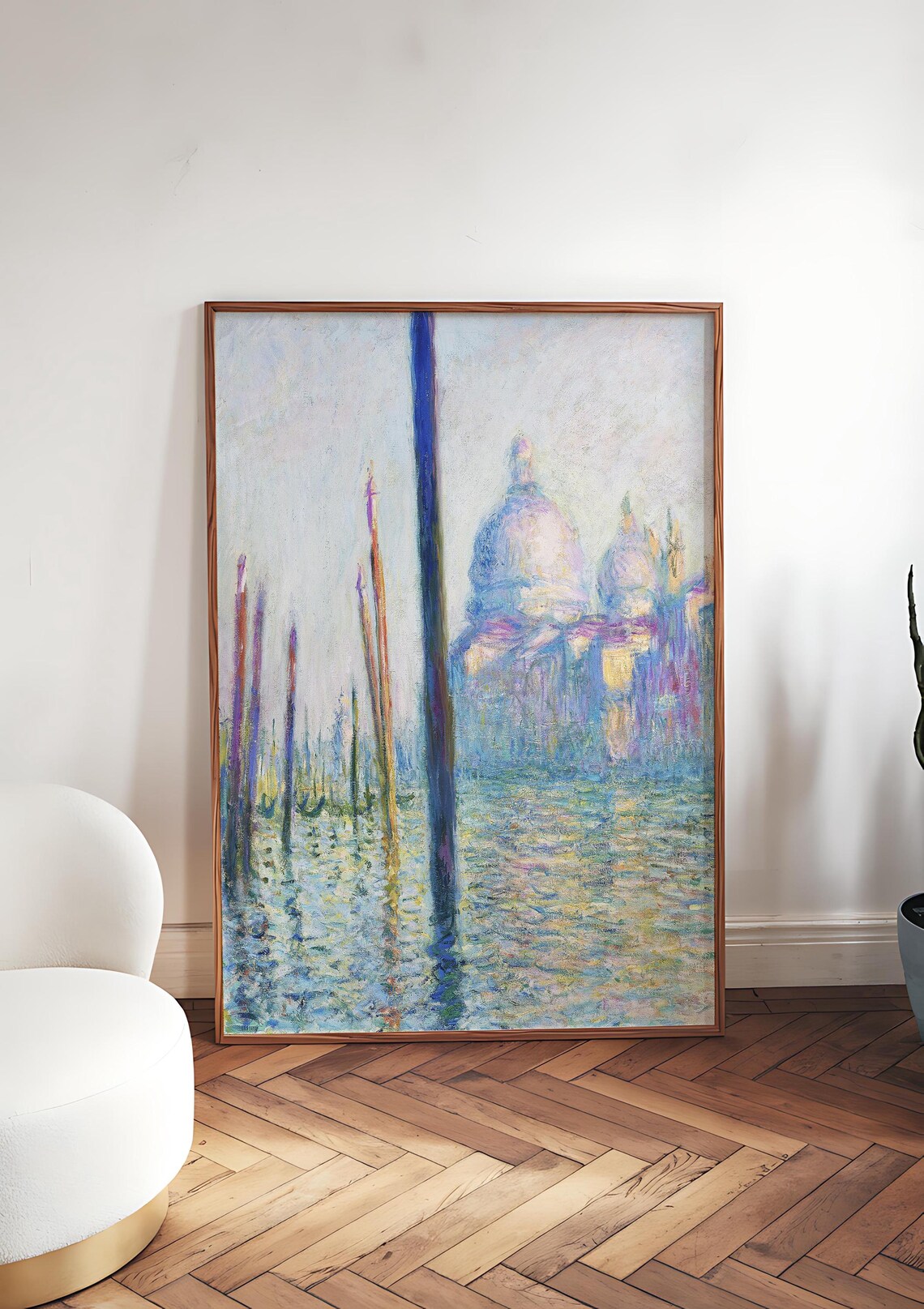 Claude Monet Venice Grand Canal Gondola Poles Italian Cityscape Art Poster - Image 5
