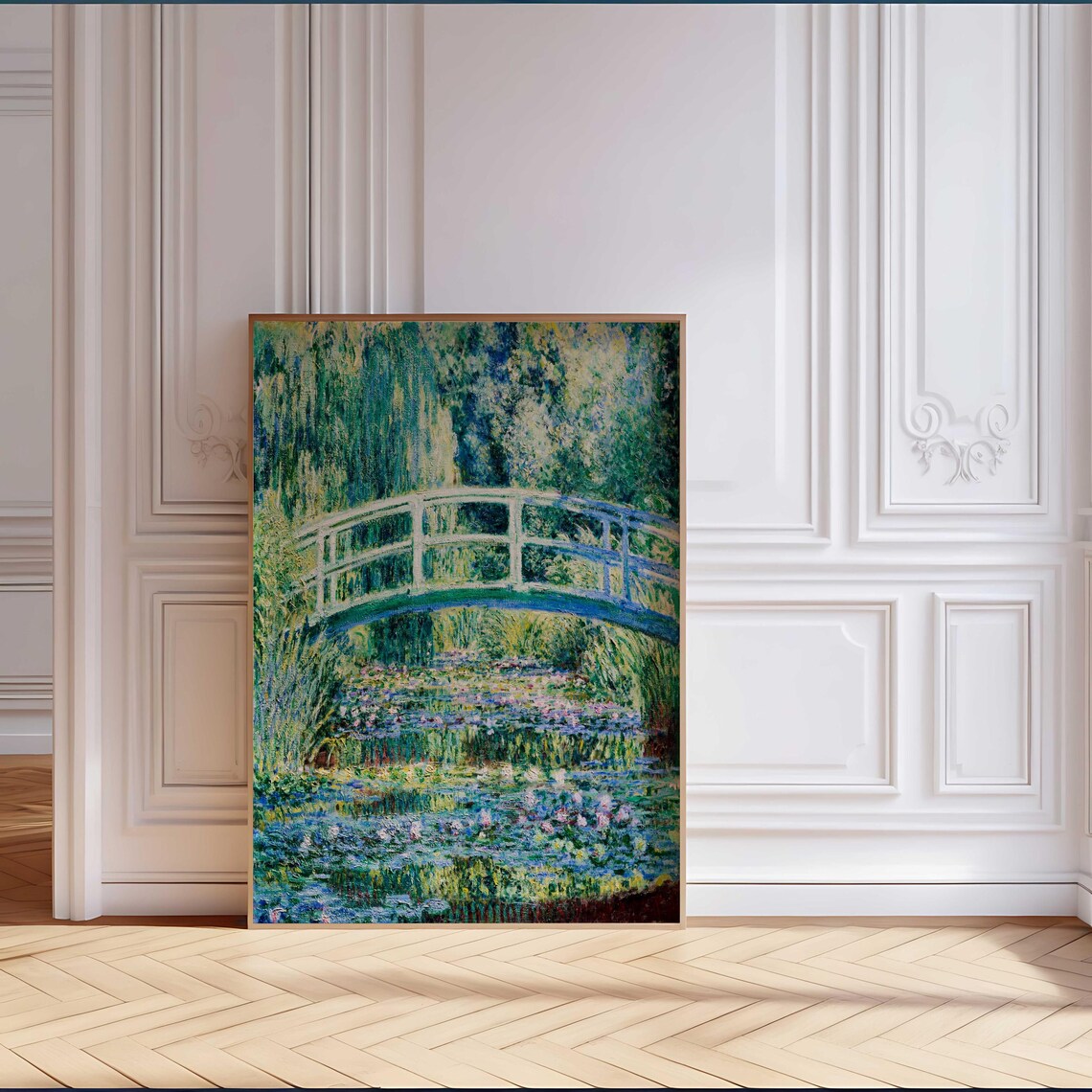 Claude Monet Impressionist Landscape, Vintage French Art Print - Image 3