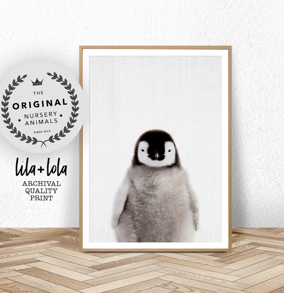 Baby Penguin Print, Nursery Wall Art Poster