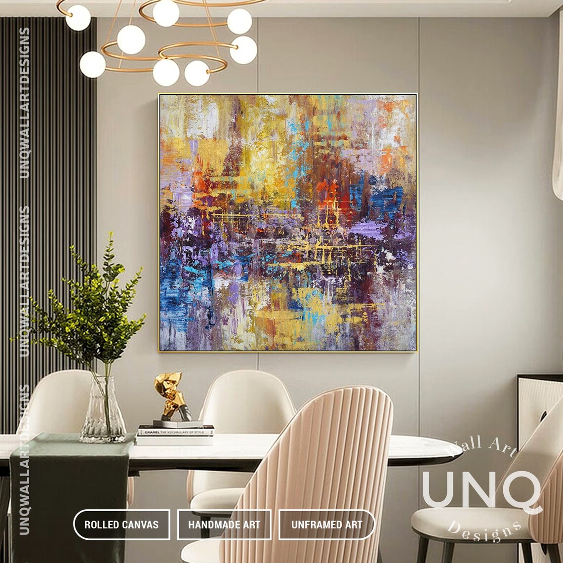 Abstract Boho Wall Art Print, Modern Living Room Decor - Image 5