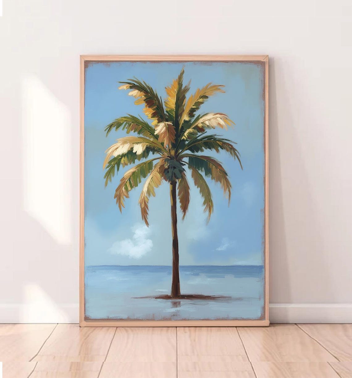 Palm Tree Boho Beach Tropical Nature Art Print