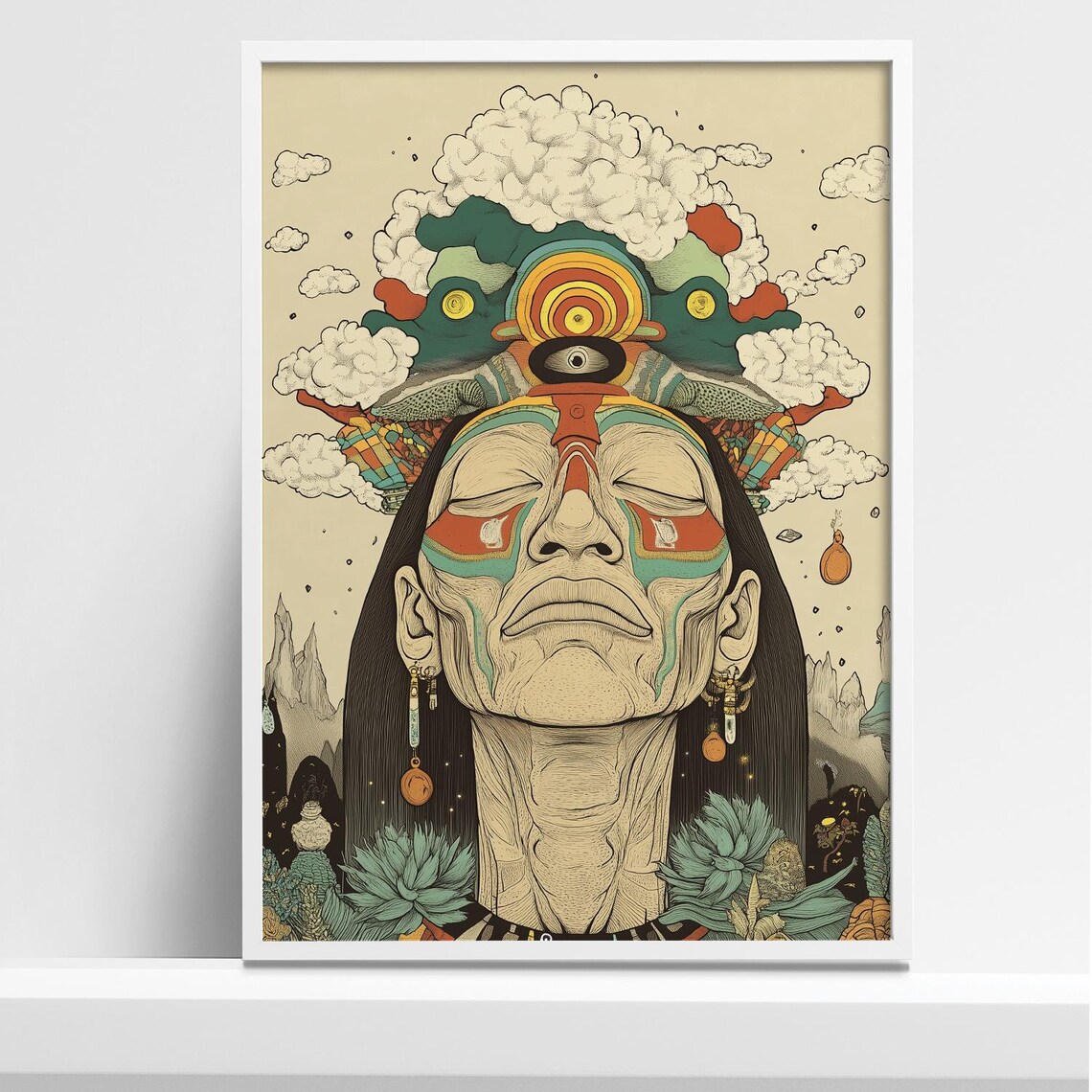 Ayahuasca Shaman Psychedelic Art Print