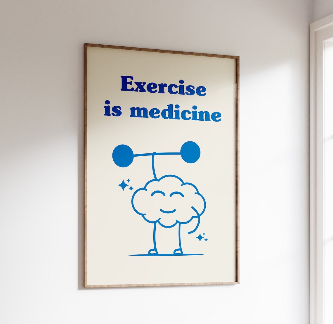 Exercise Is Medicine Sports Wall Art Print