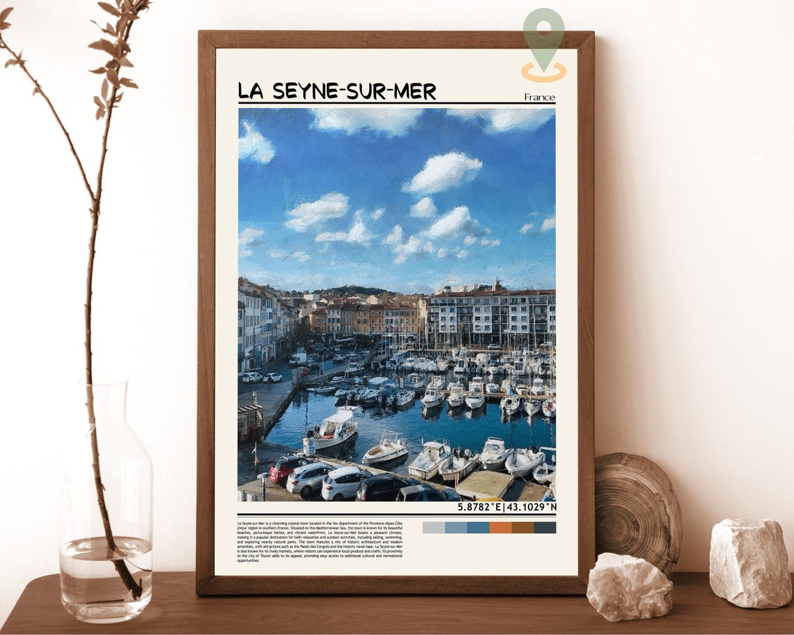 La Seyne Sur Mer Print La Seyne Sur Mer Wall Art La Seyne Sur Mer Poster La Seyne Sur Mer Photo La Seyne Sur Mer France