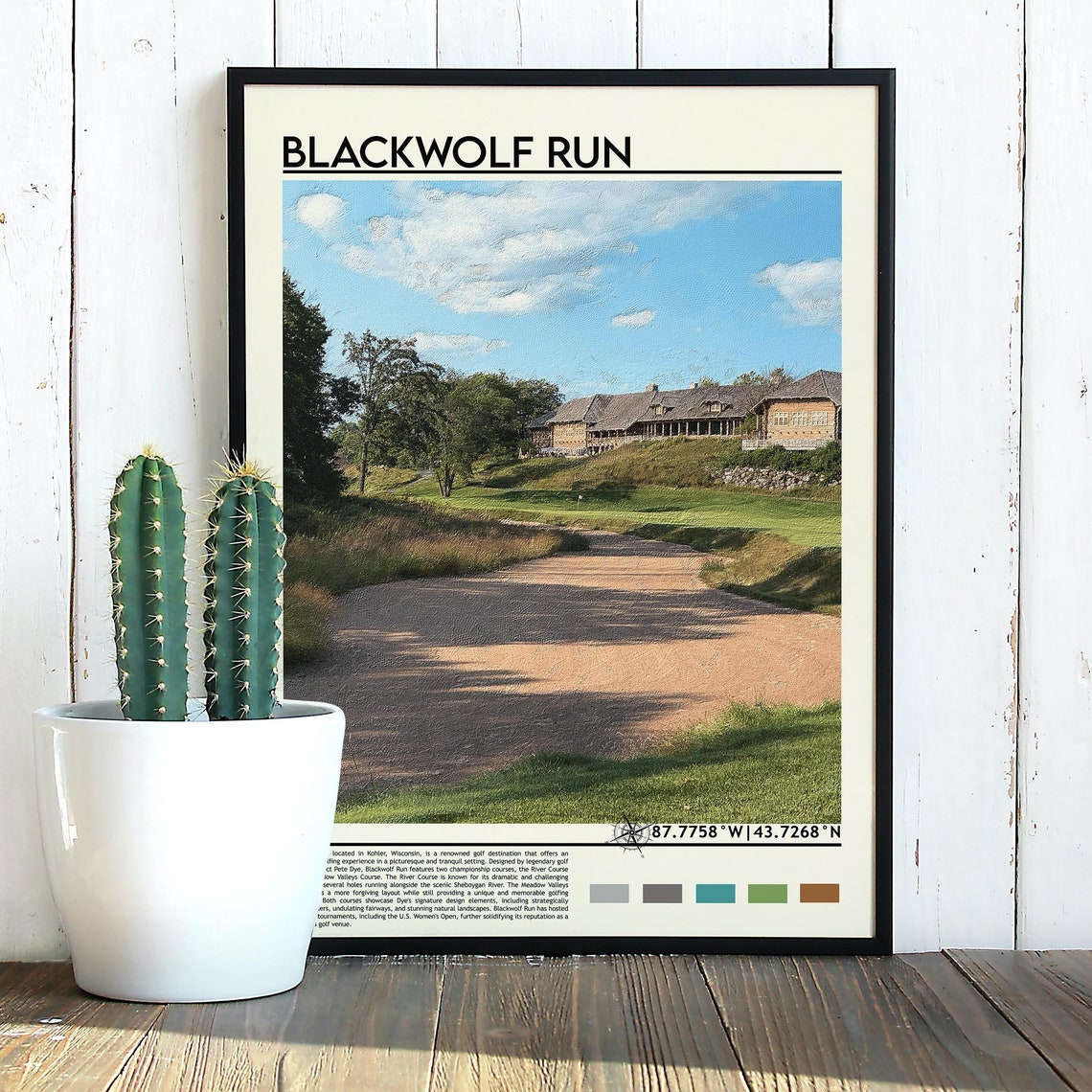 Blackwolf Run Golf Course Kohler Wisconsin Fairway Lodge Poster - Image 3