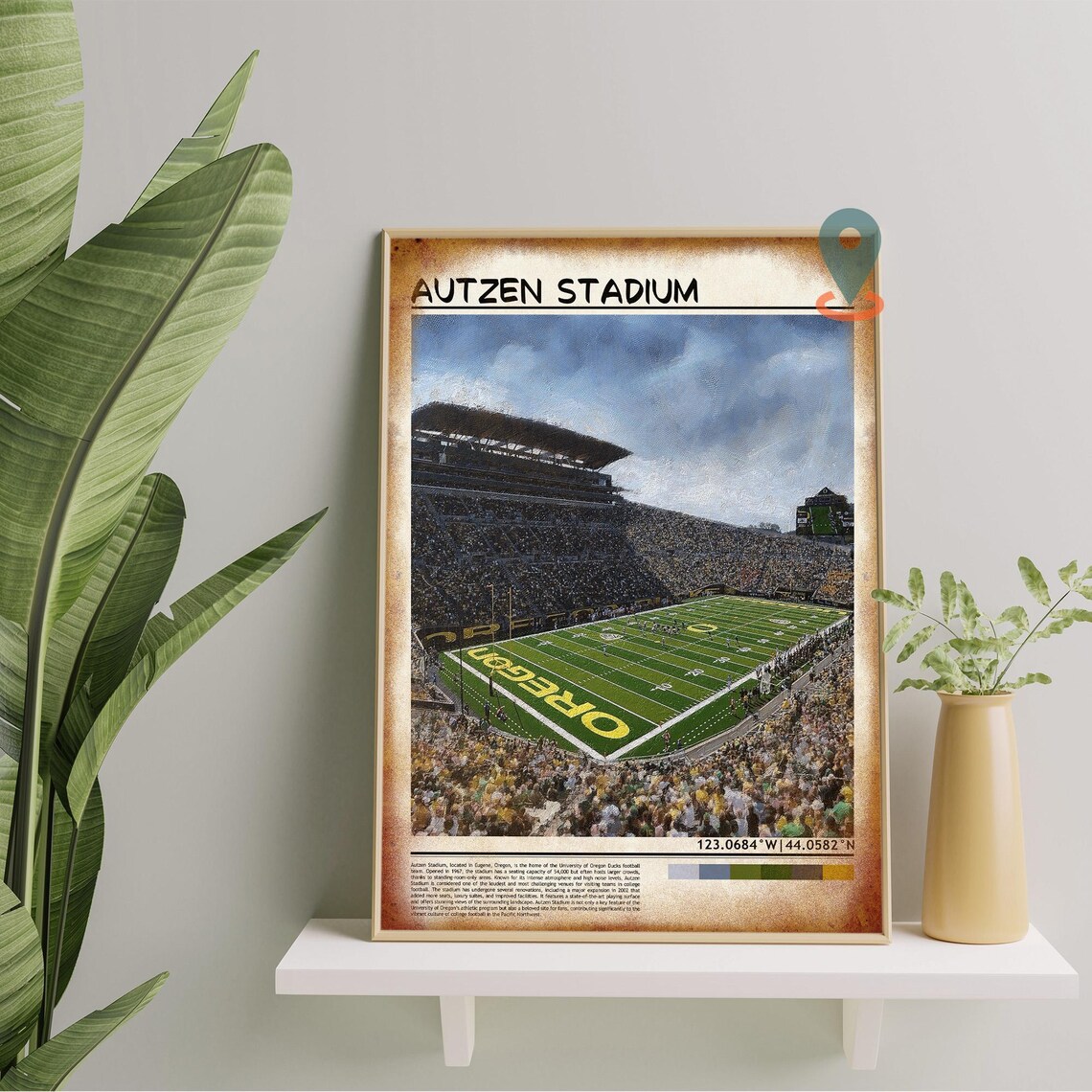 Autzen Stadium Oregon Football Game Day Packed Crowd Sports Poster - Image 5