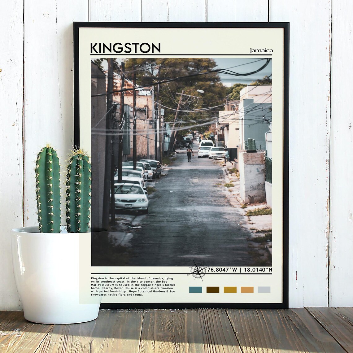 Kingston Print Vintage Poster Kingston Art Kingston Poster Kingston Photo Kingston Poster Print Jamaica Poster Travel Gift - Image 2