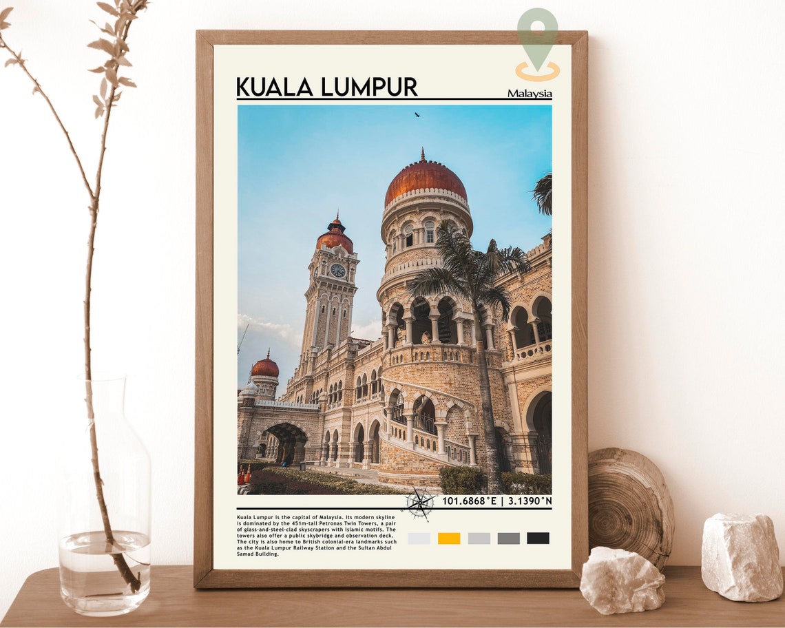 Kuala Lumpur Malaysia Sultan Abdul Samad Building Landmark Print