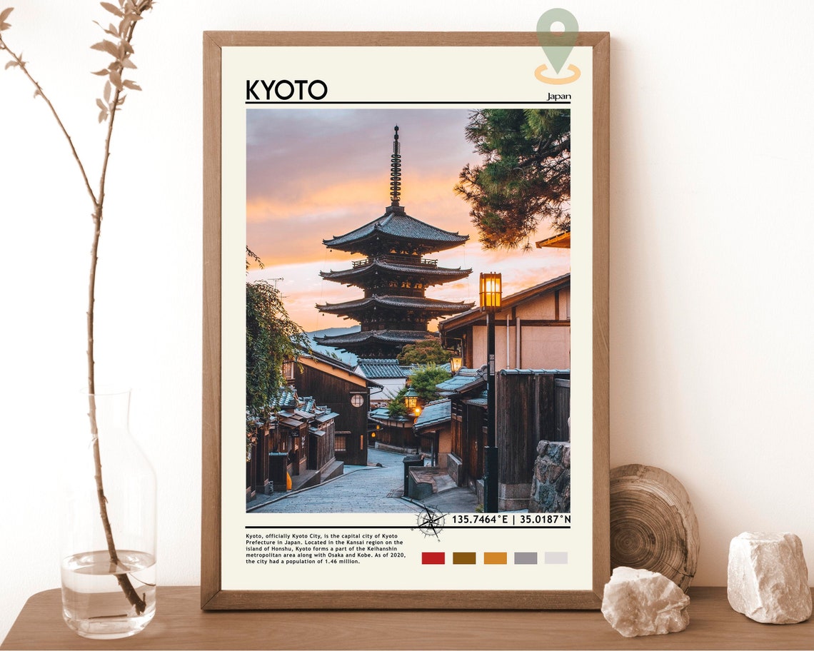 Kyoto Print Vintage Poster Kyoto Wall Art Kyoto Poster Kyoto Photo Kyoto Poster Print Kyoto Wall Decor Japan