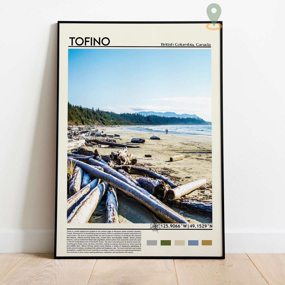 Tofino Print Tofino Poster Tofino Wall Art Tofino Travel Tofino Art Print Tofino Artwork Tofino Photo Tofino Canada Print Tofino Art - Image 2