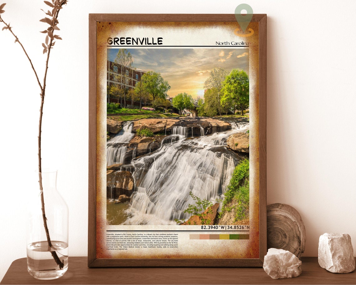 Greenville Art Greenville Artwork Greenville Map Greenville Photo Greenville Poster Greenville Print Greenville South Carolina Art - Image 6