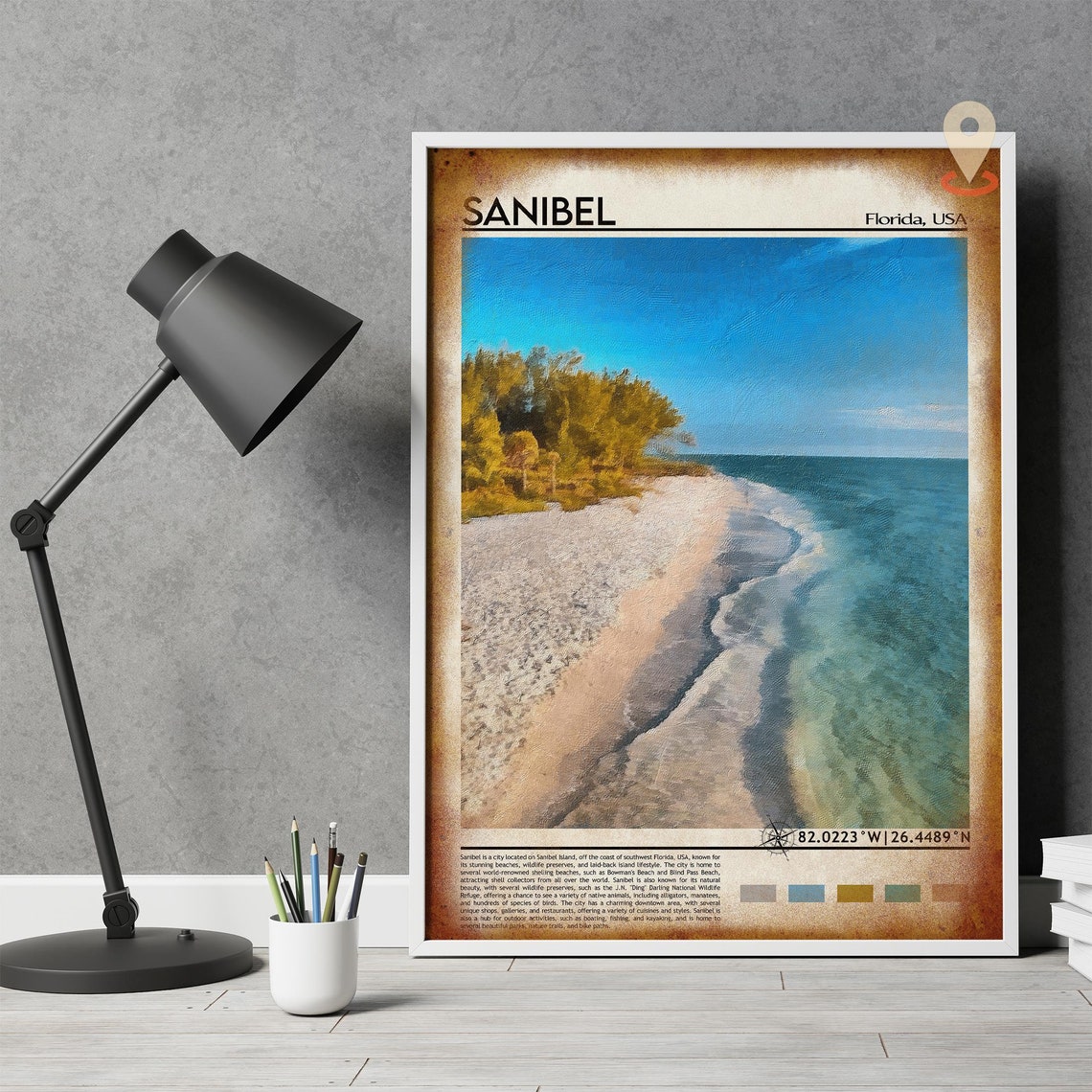 Sanibel Print Sanibel Poster Sanibel Wall Art Sanibel Travel Sanibel Art Print Sanibel Artwork Sanibel Photo Sanibel Florida Print - Image 4