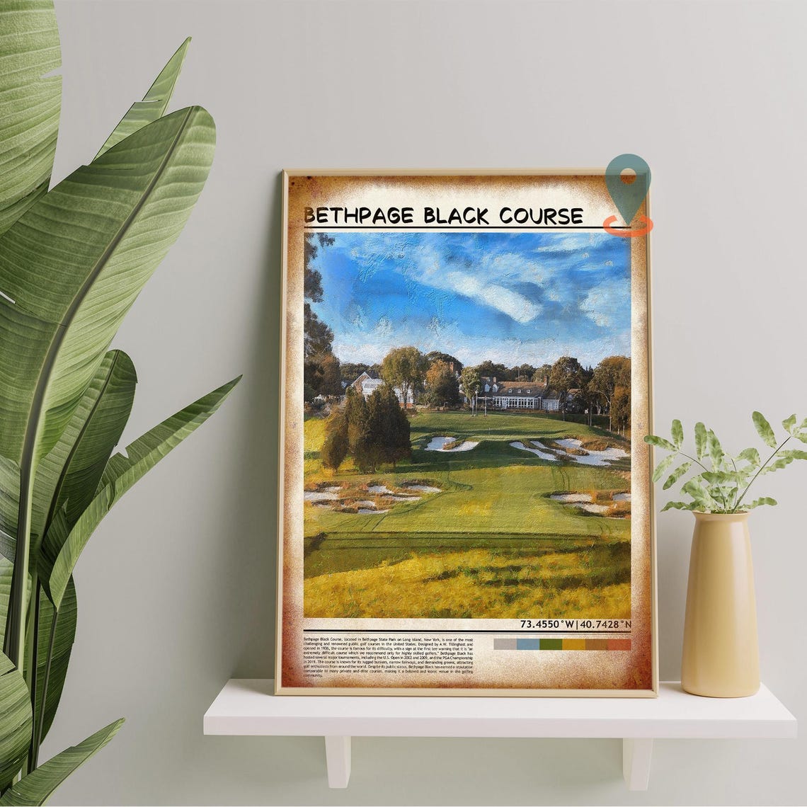 Bethpage Black Course Long Island Golf Championship Fairway Poster - Image 5
