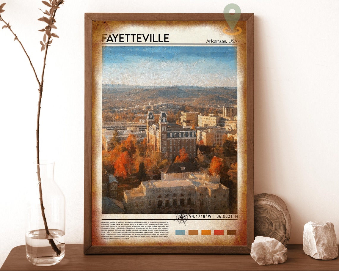 Fayetteville Art Fayetteville Artwork Fayetteville Map Fayetteville Photo Fayetteville Poster Fayetteville Print Fayetteville Travel - Image 6