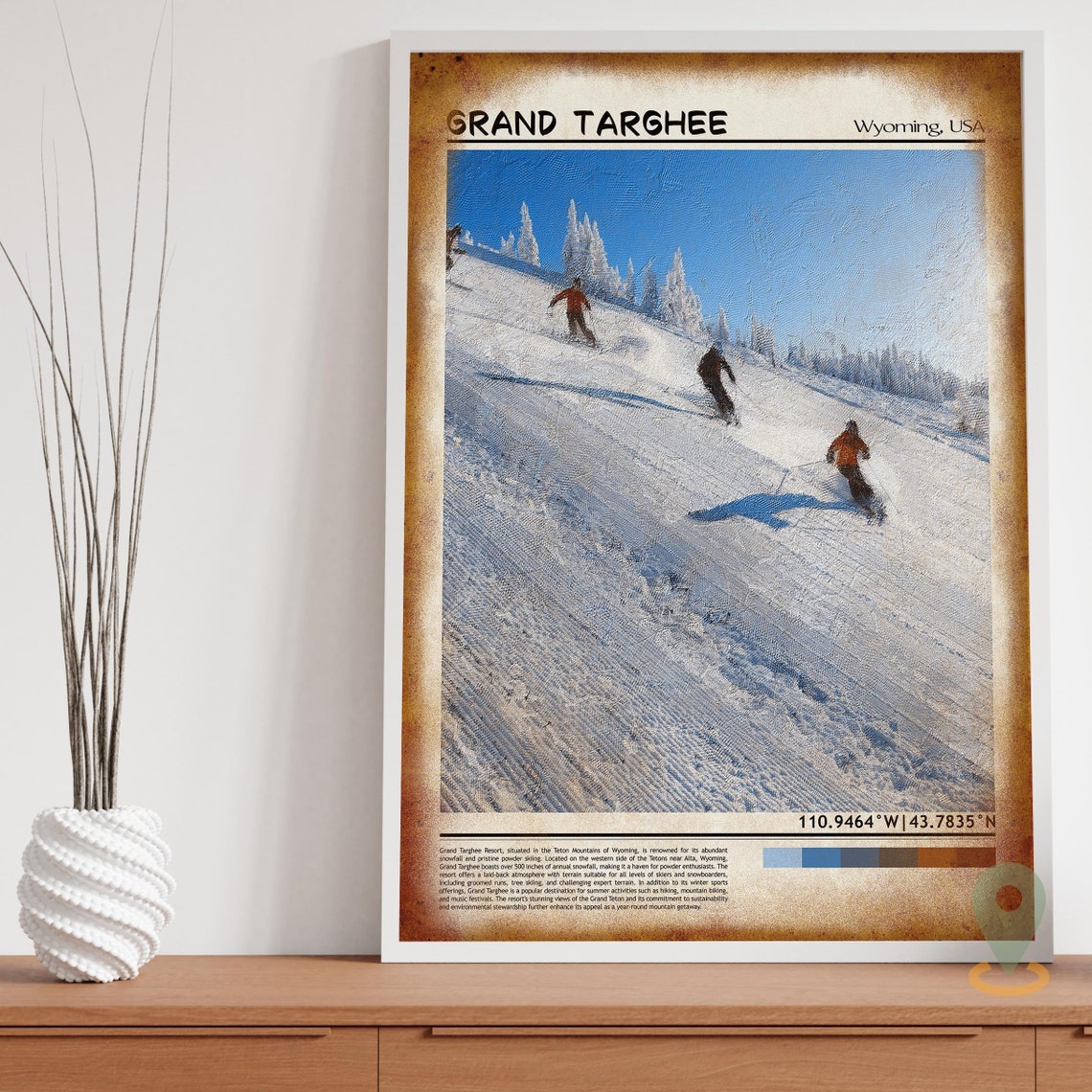 Grand Targhee Print Grand Targhee Wall Art Grand Targhee Poster Grand Targhee Photo Grand Targhee Poster Print Grand Targhee Wyoming - Image 3
