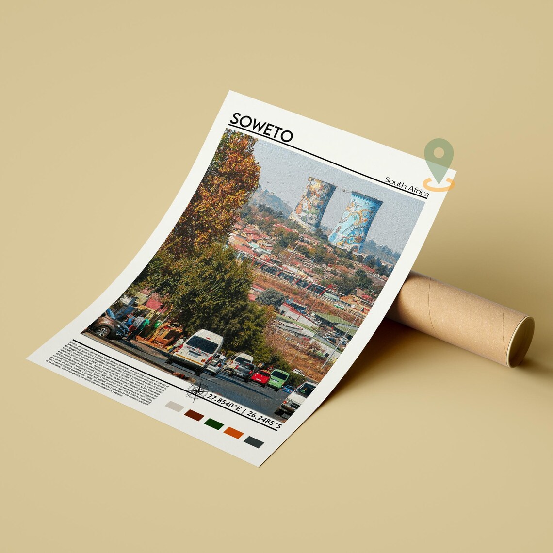 Soweto South Africa Orlando Towers Street Life Culture Poster - Image 3