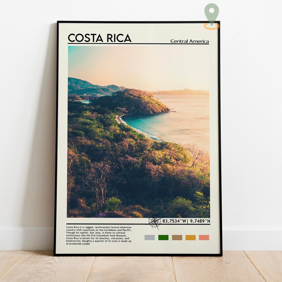 Costa Rica Print Vintage Poster Costa Rica Art Costa Rica Poster Costa Rica Photo Costa Rica Poster Print San Jos Poster Travel Gift - Image 4