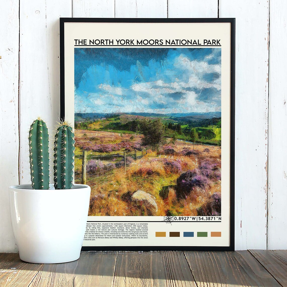North York Moors England Heather Moorland Scene Art Print for Countryside Lovers - Image 5