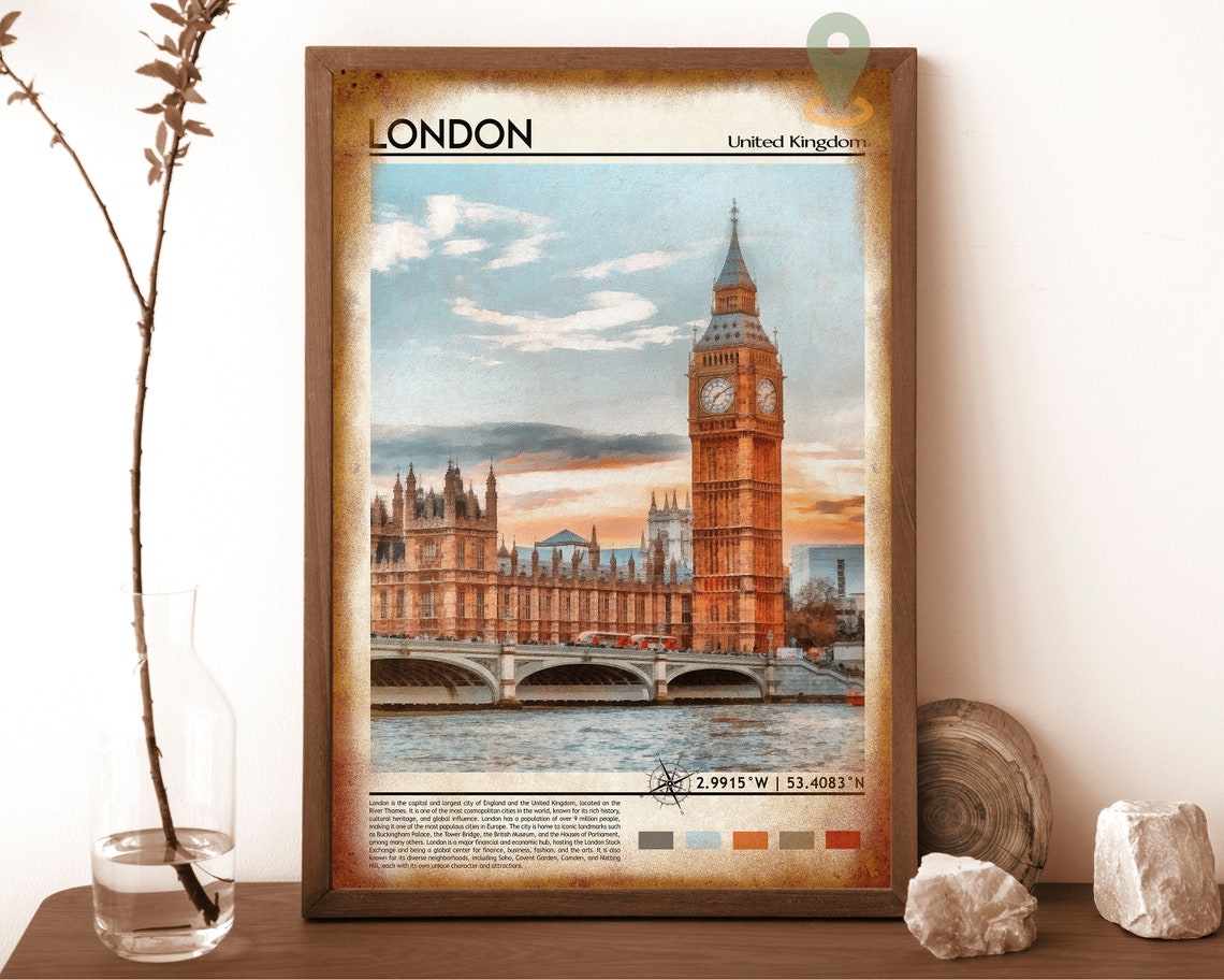 London Print London Poster London Wall Art London Travel London Art Print London Artwork London Photo United Kingdom Print London - Image 6