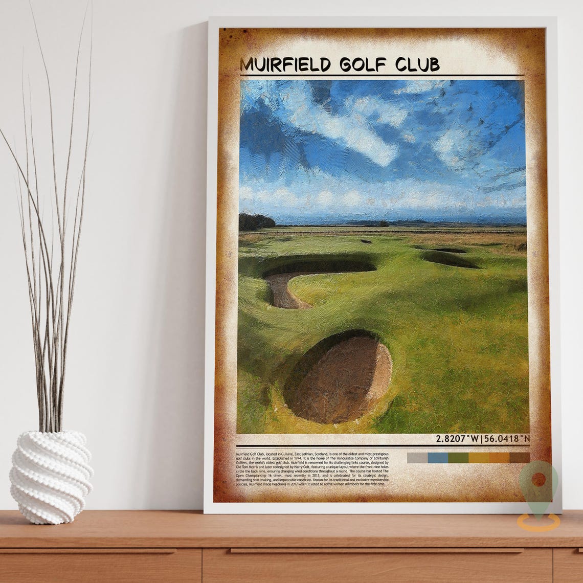 Muirfield Village Golf Club Muirfield Village Print Muirfield Village Poster Muirfield Village Wall Art Muirfield Village Art Print Golf - Image 3