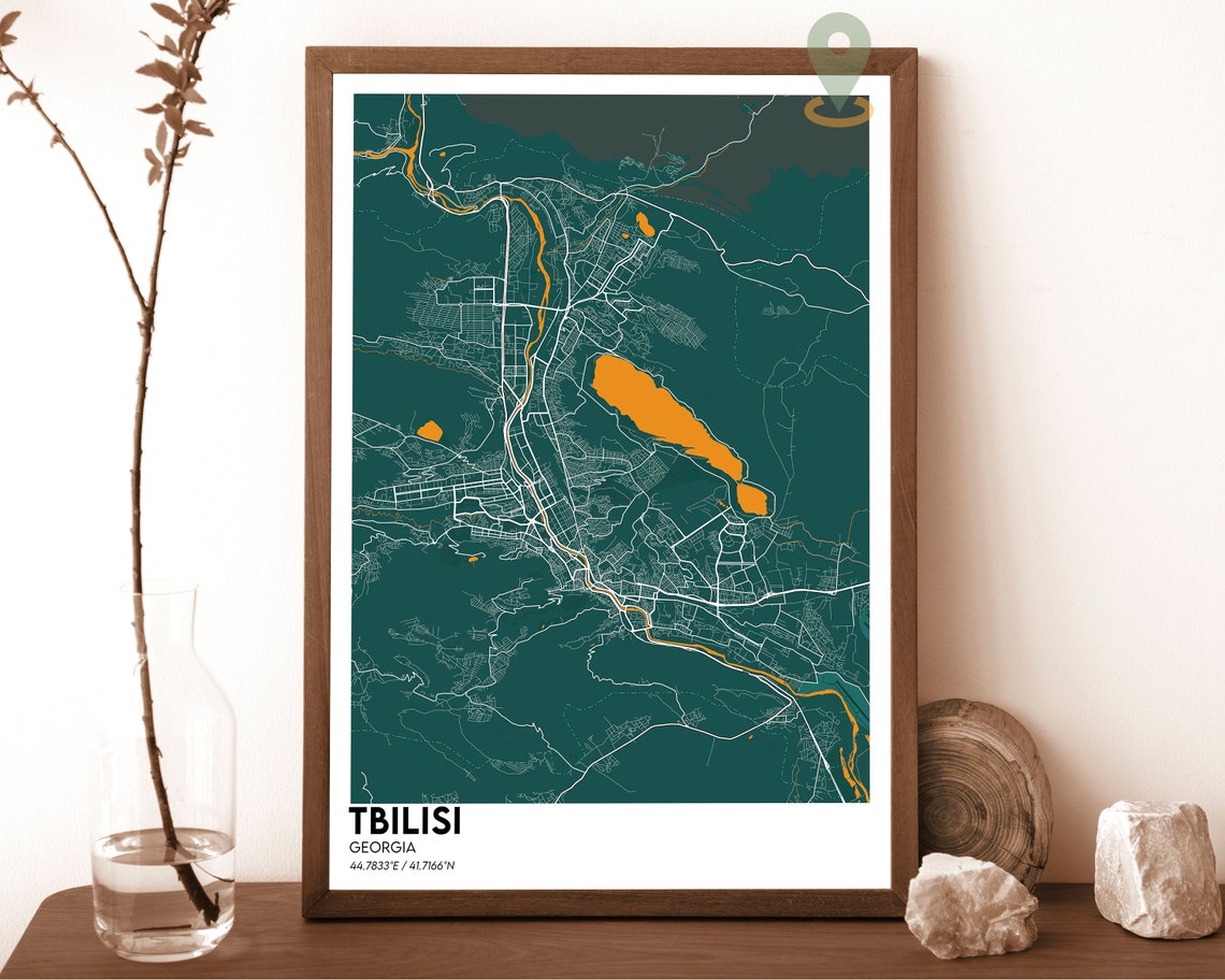 Tbilisi Map Tbilisi Map Print Tbilisi City Map Tbilisi Wall Art Tbilisi Travel Poster Tbilisi Poster Tbilisi Photo Tbilisi Georgia - Image 3